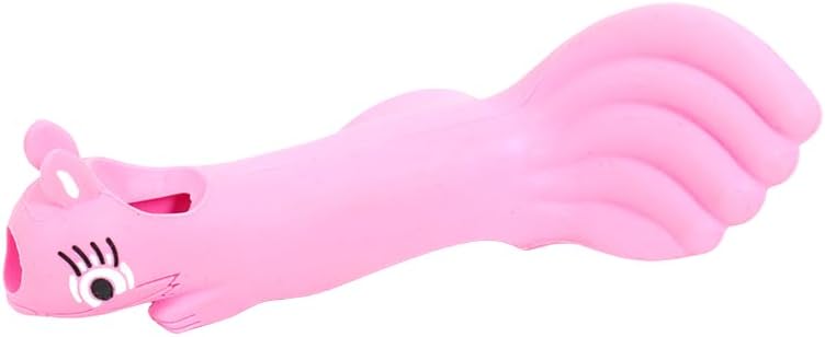 Conboxus Violin/Viola Bow Holder Violin Bow Grip For Beginner Violin Holder Teaching Aid Accessory Soft protect finger Cute squirrel-shaped Bright Colors (pink) - Image 3